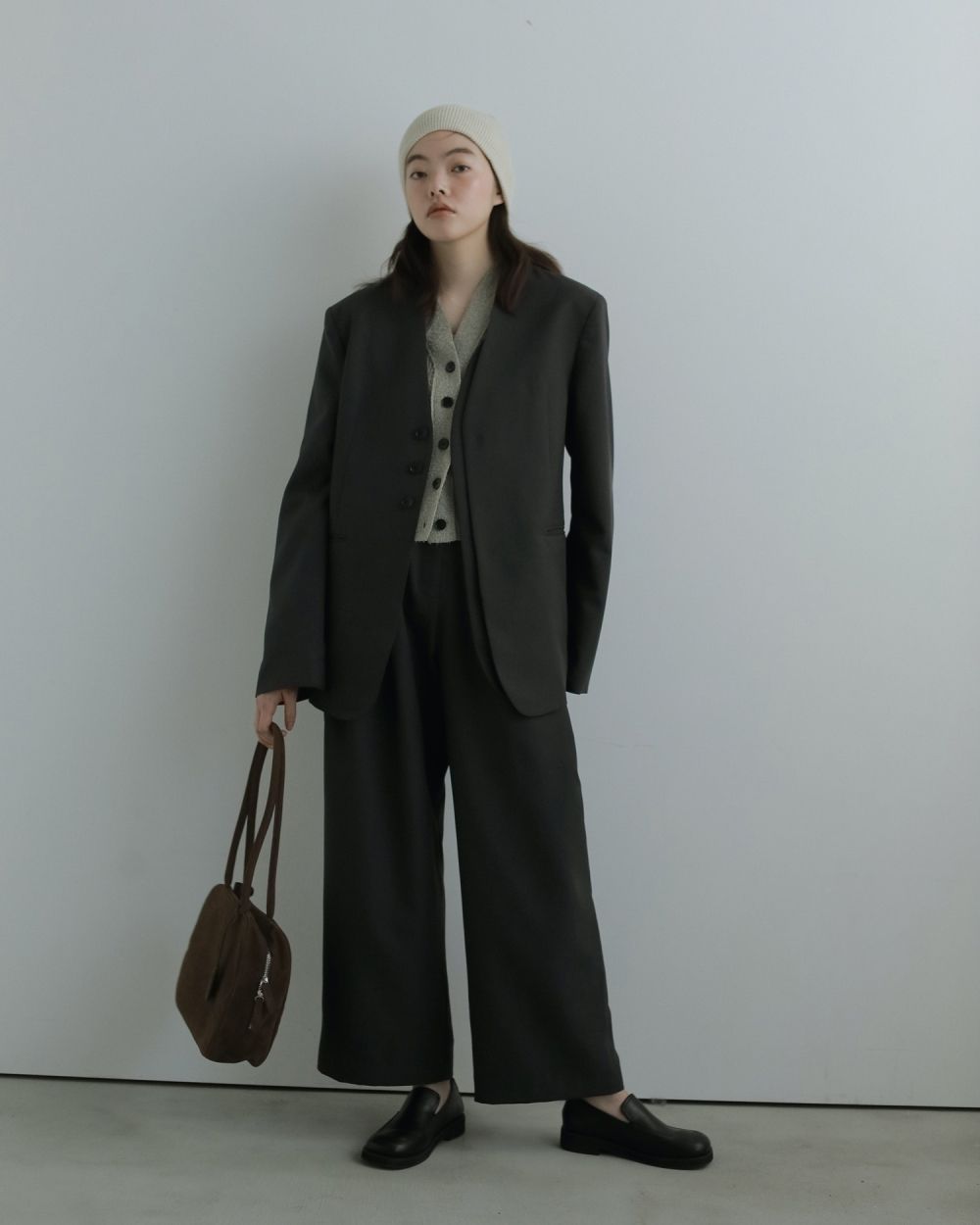 Heather Stretch Pants / ヘザー ストレッチパンツ (グレー)