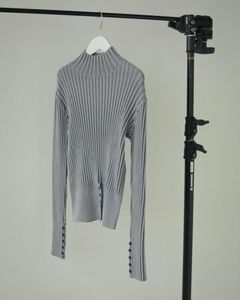 Velour Rib Knit / ベロアリブニット (ライトグレー)