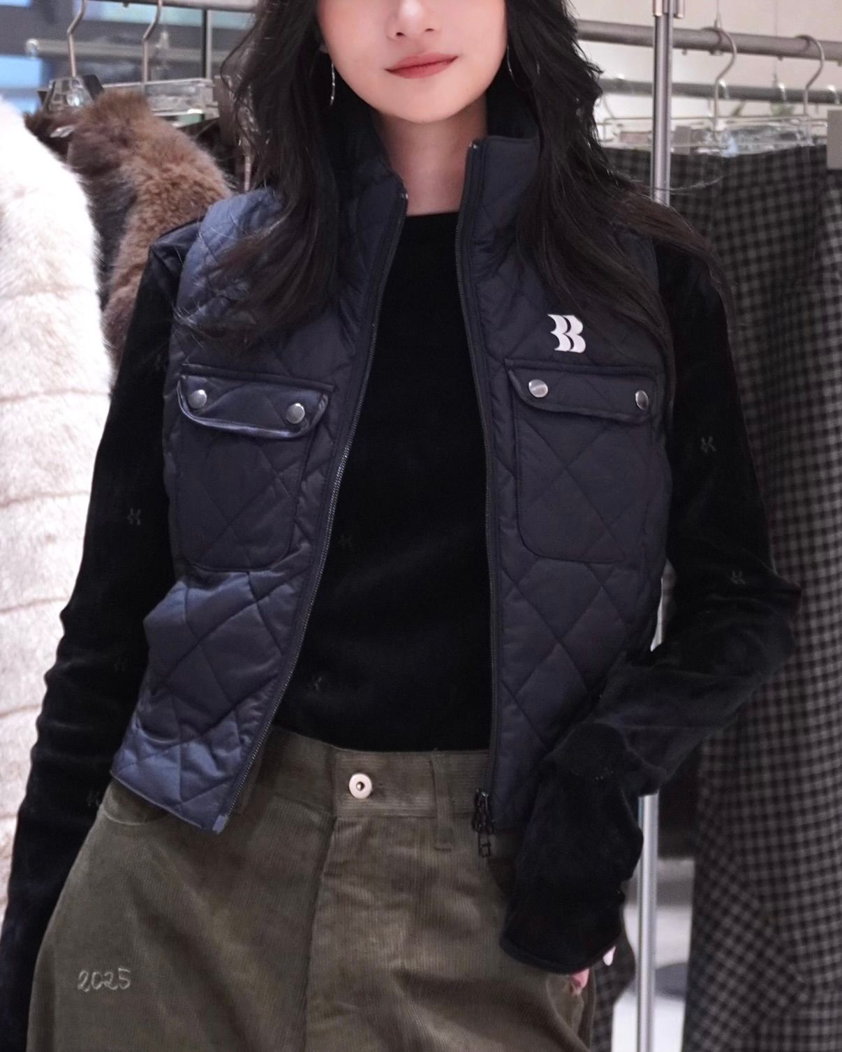 【BF割引対象12/2まで】【25AW】Puffer Vest / パファーベスト (ブラック)