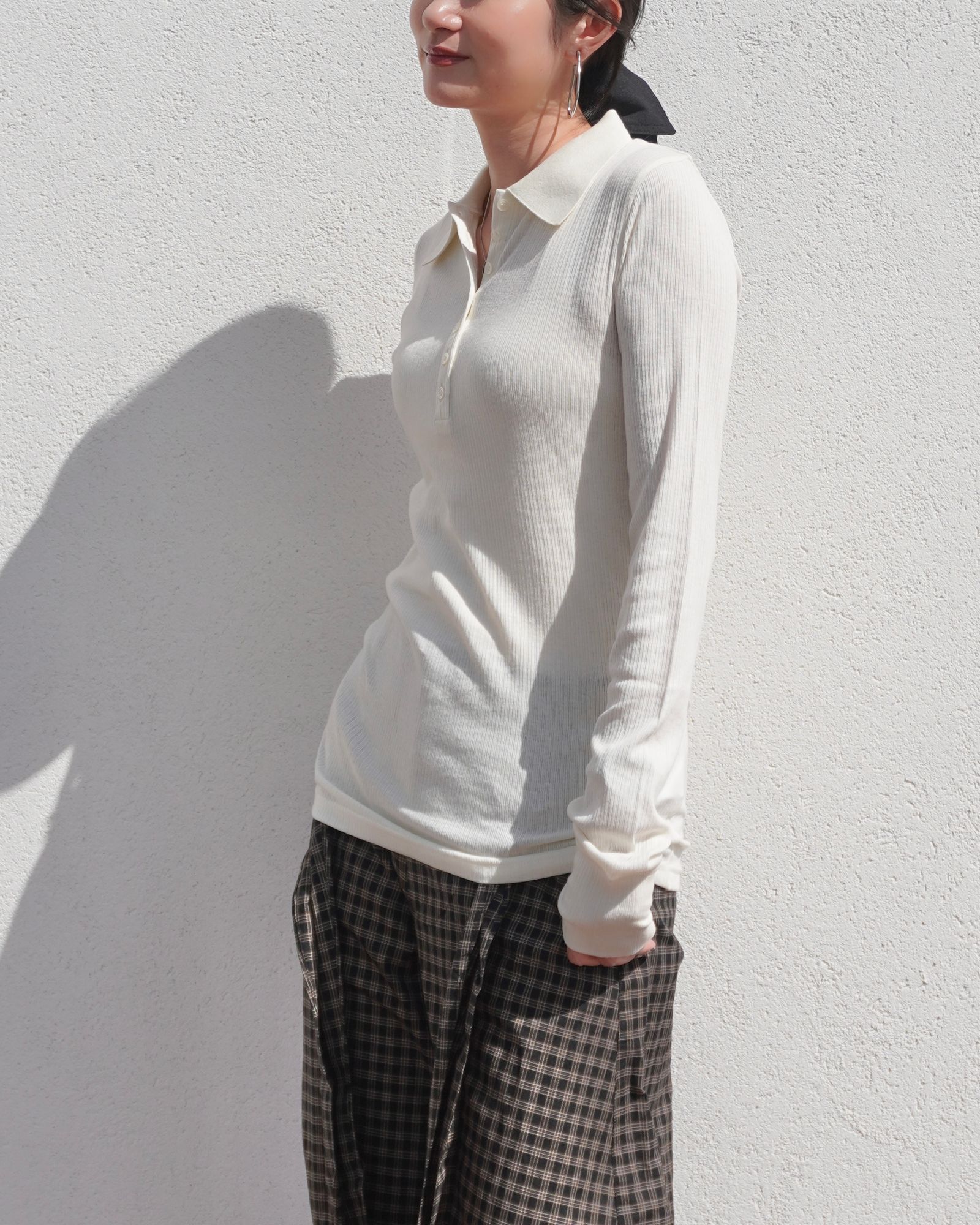 【25AW】ROLAND POLO / ローランポロシャツ (ホワイト)