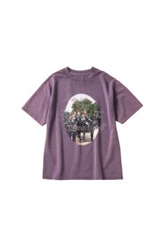 ラインストーングラフィックTシャツ (パープル) rhinestone graphic tee(unisex) (Purple) /  26SS