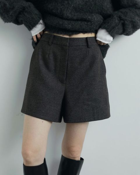 【25AW】Herringbone Short Pants / ヘリンボーン ショートパンツ (ブラウン)
