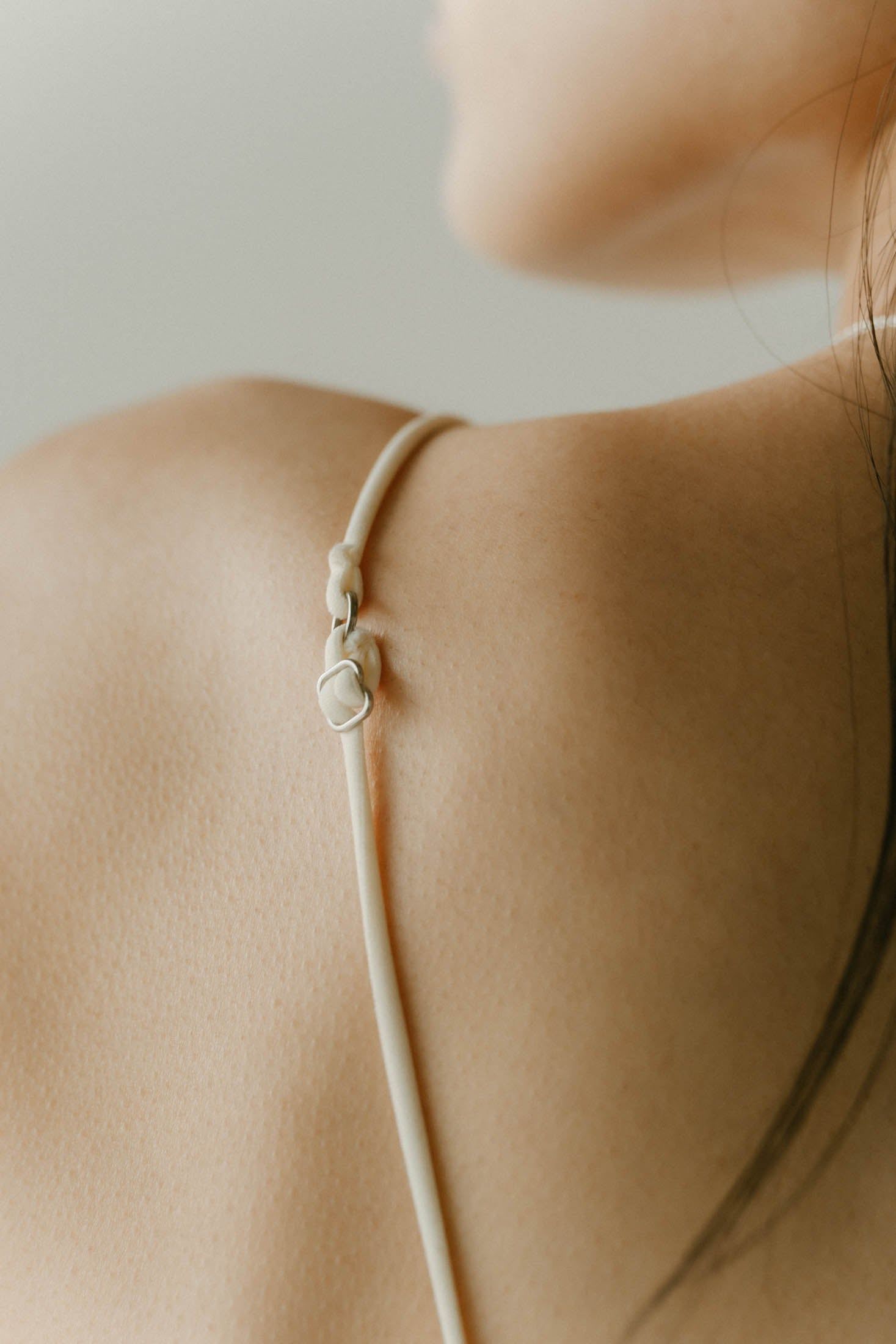 【KnuthMarf × PALM】knit triangle bra / ニットトライアングルブラ (アイボリー) / 25SS / インナー