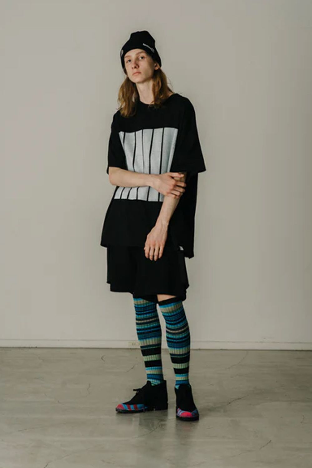 7 BARS TEE / 7バーTシャツ (ブラック)