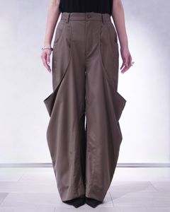 ハイブーツ ディテール パンツ (ブラウン) high-boot detail pants(unisex) (Brown) /  26SS