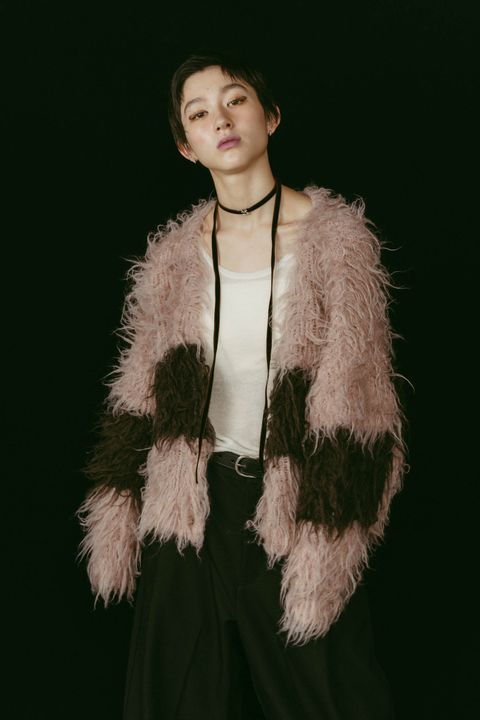 shaggy cardigan / シャギーカーディガン (ピンク) / 25AW