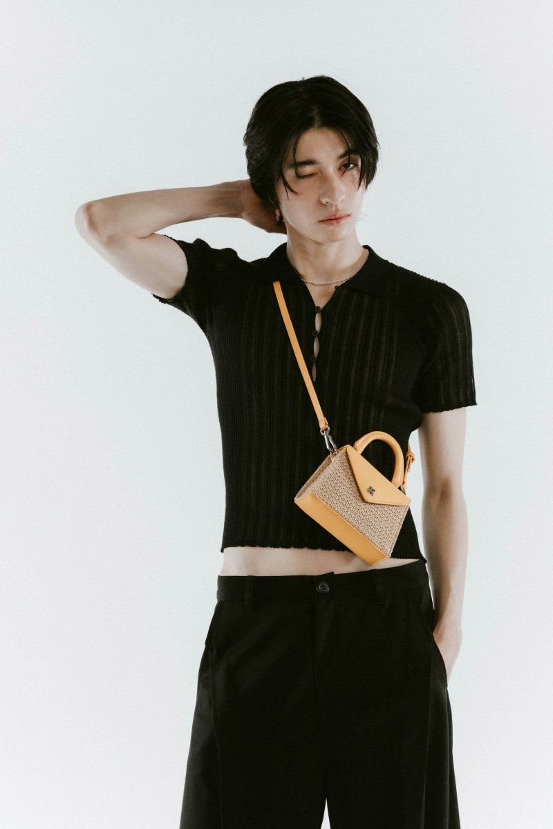 K motif mini basket / Kモチーフ ミニバスケットバッグ (イエロー) / 25SS