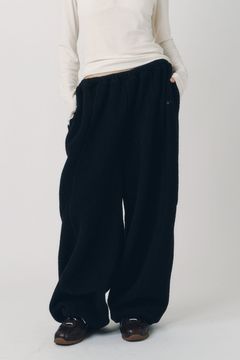 ボアパンツ (ブラック) switching boa pants(unisex) (Black) / 26AW