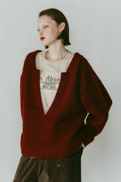 docking loose knit(unisex) / ドッキングルーズニット (レッド) / 25AW
