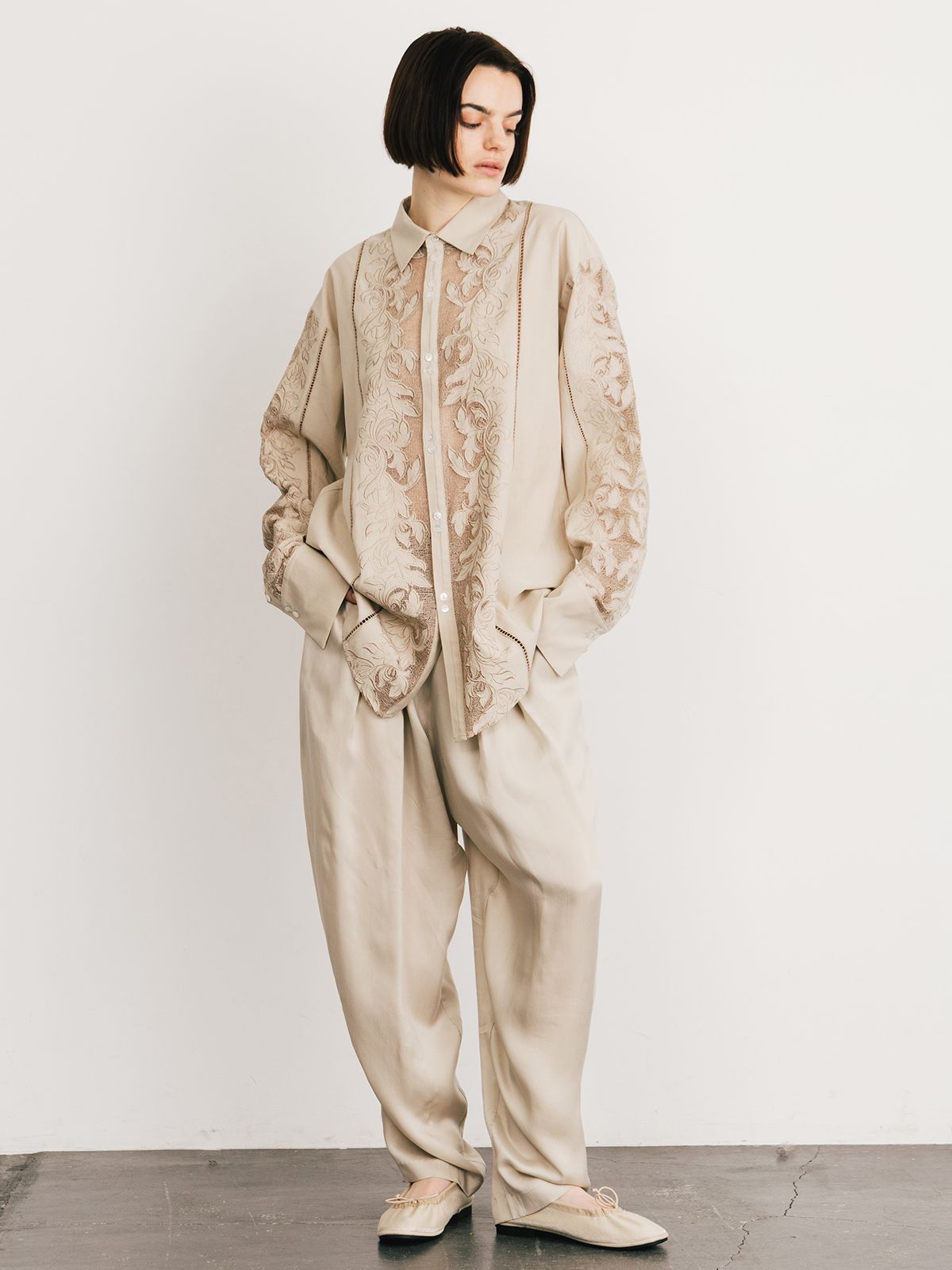 【500円引きクーポン】 CREDONA - 【25SS】CUPRO EASY PANTS / イージーパンツ (ライト パンツ