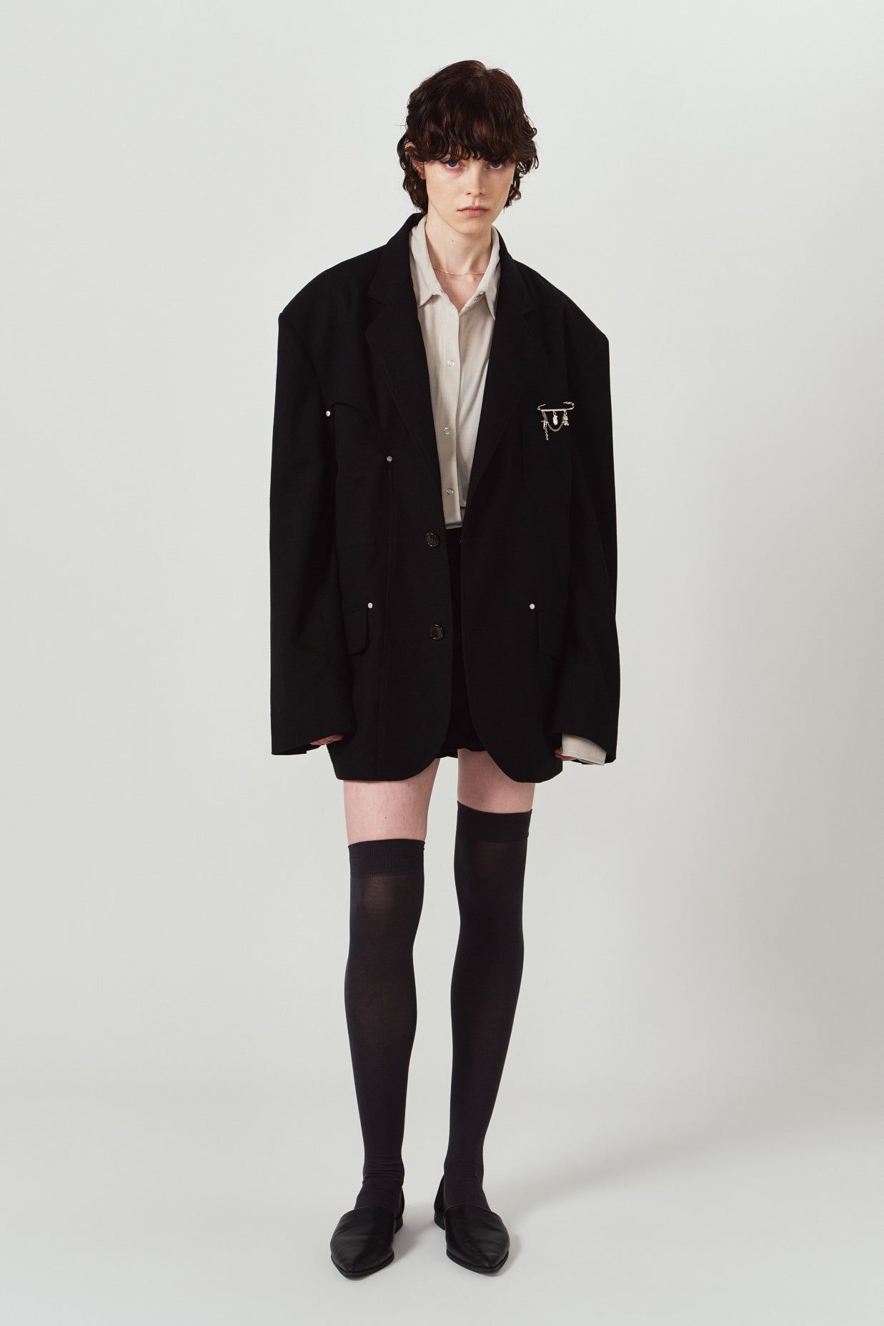 ユーティリティジャケット (ブラック) curve utility jacket(unisex) (Black) / 26AW
