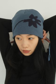 flower beanie / フラワービーニー (ブルー)  Knuth Marf