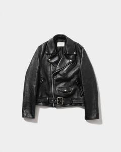 vintage leather riders jacket / ヴィンテージレザー ライダースジャケット (ブラック) / メンズ