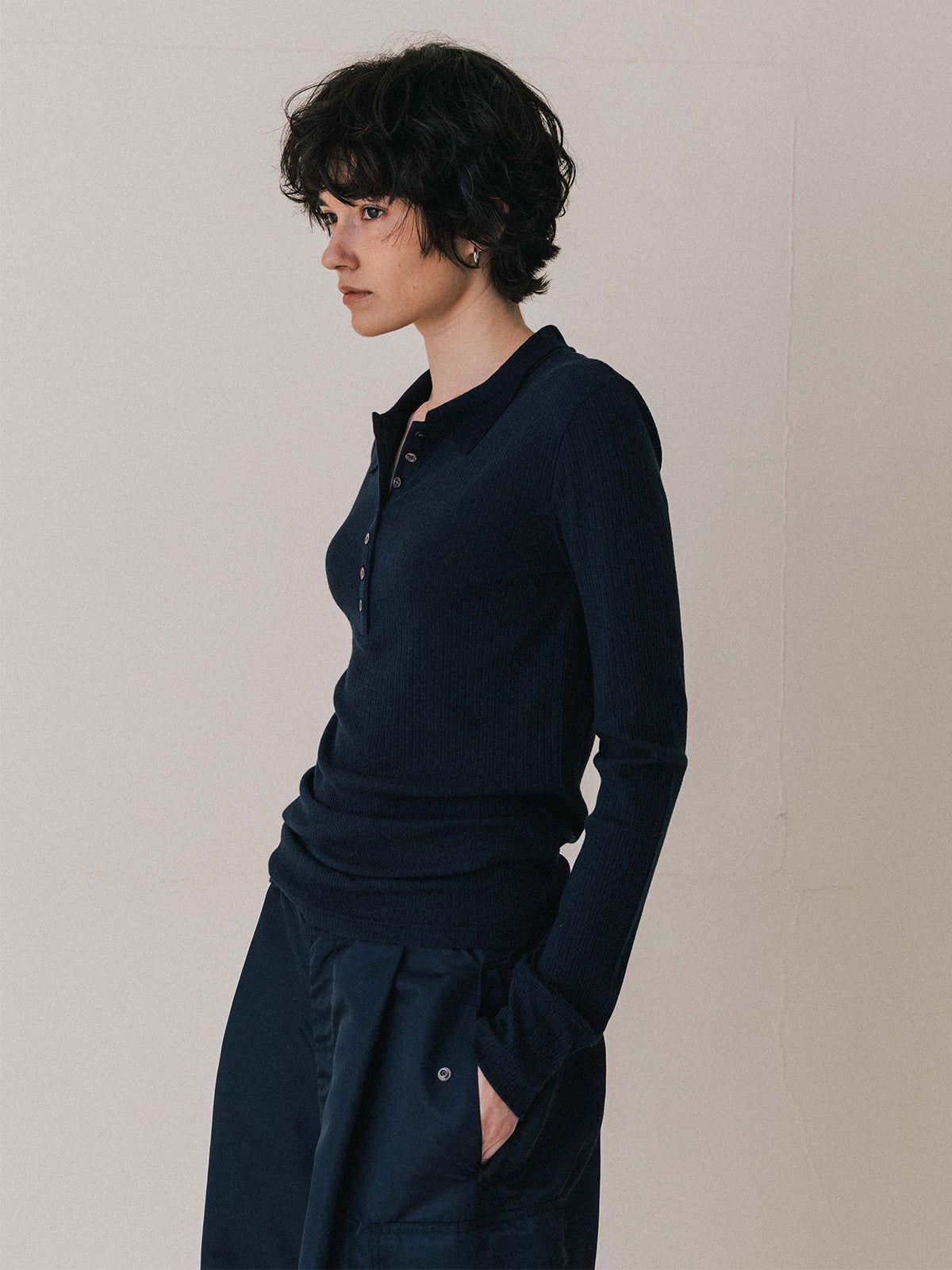 【25AW】ROLAND POLO / ローランドポロシャツ (ネイビー)