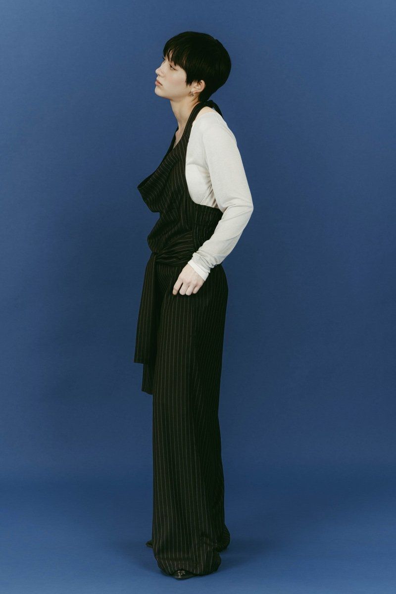 halter neck all in one (Black) / ホルターネックオールインワン (ブラック) / 26SS