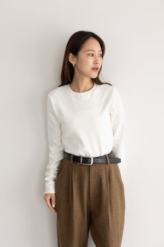 スリムフィットメローロンT (ホワイト)