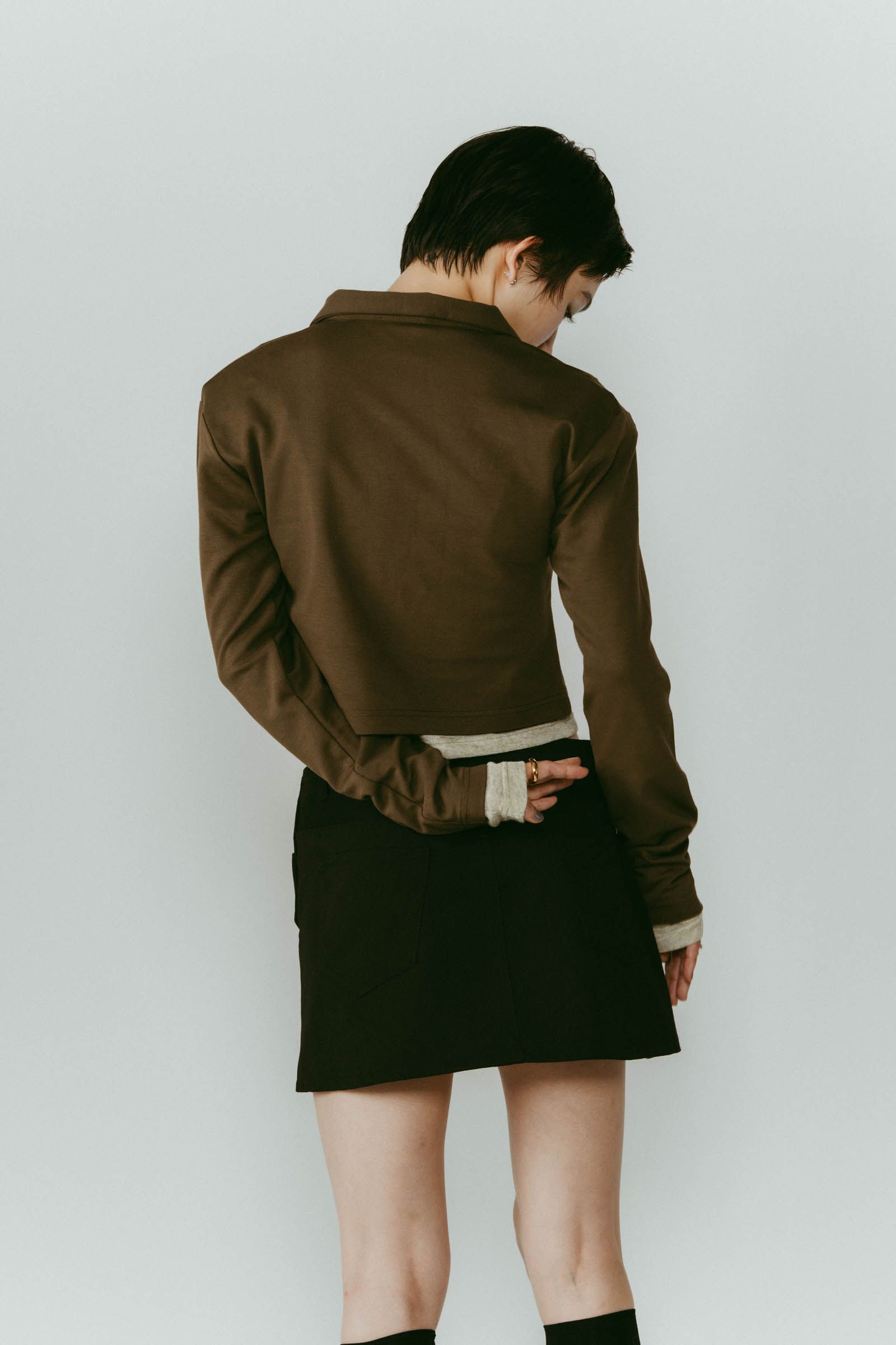 2piece polo tops / 2ピース ポロシャツ (カーキ) / 25AW