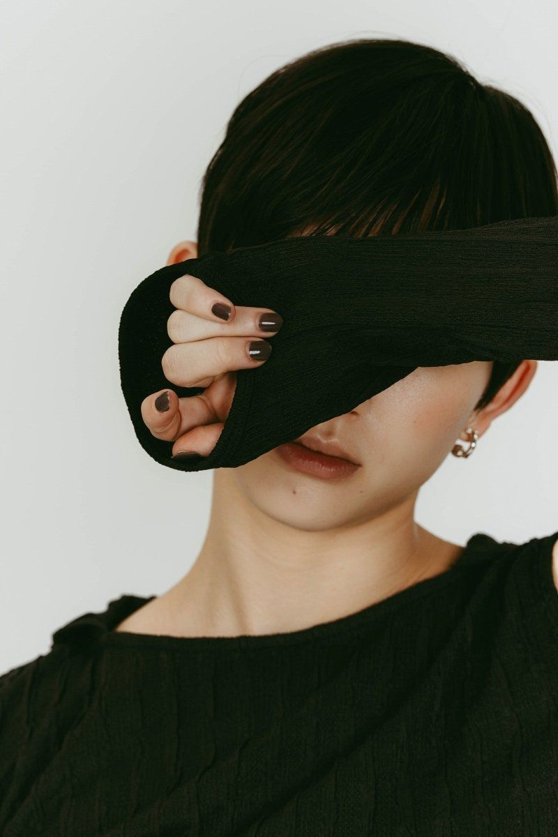 hooded jacquard top (Black) / ジャガード フーディトップス (ブラック) / 26SS