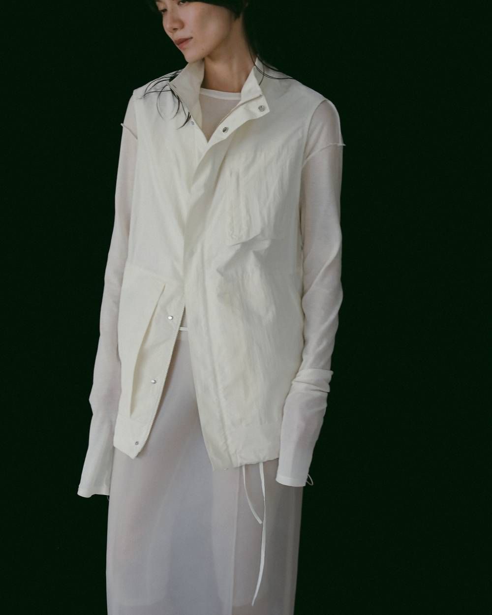 Sheer Long T-Shirts (Ivory) / シアーロングスリーブ Tシャツ (アイボリー) / 26SS