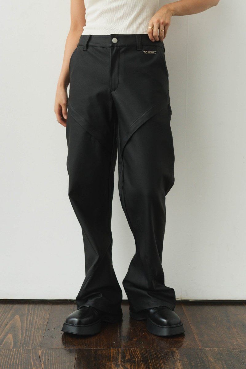パンツ Knuth Marf 2way cut leather pants Knuth Marf - 2way cut leather pants / 2ウェイ カットレザー