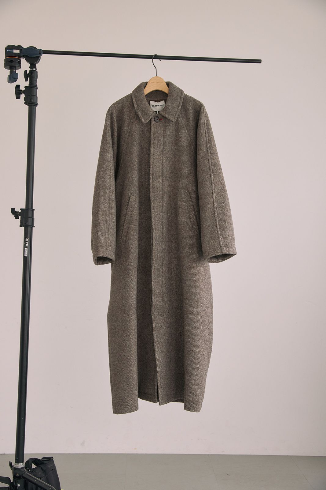 ラグランスリーブロングコート (ブラウン) Raglan Sleeve Long Coat (Brown) / 26AW