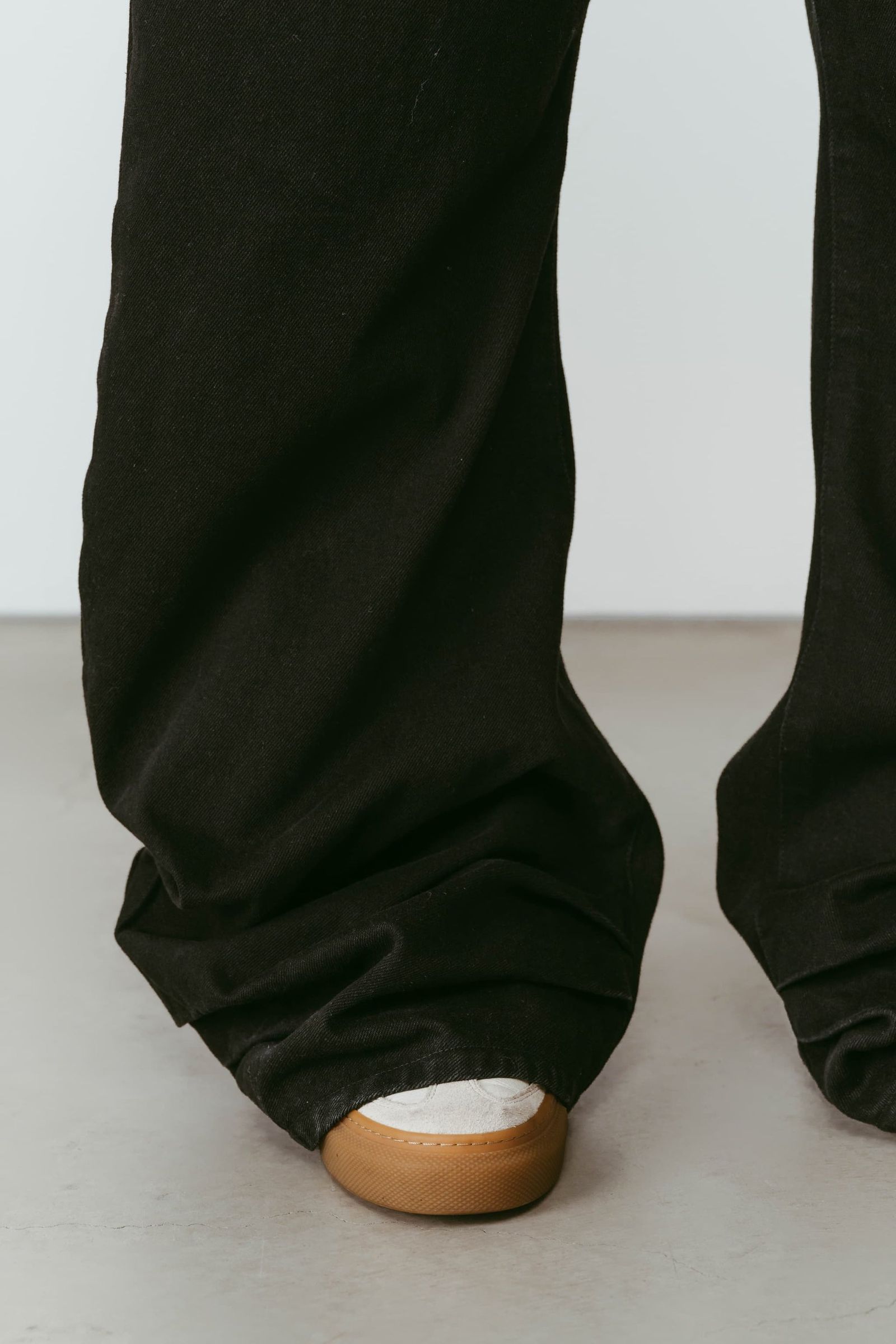 ドレープデニム (スタッズなしブラック) draped denim pants(unisex) (Black) /  26SS