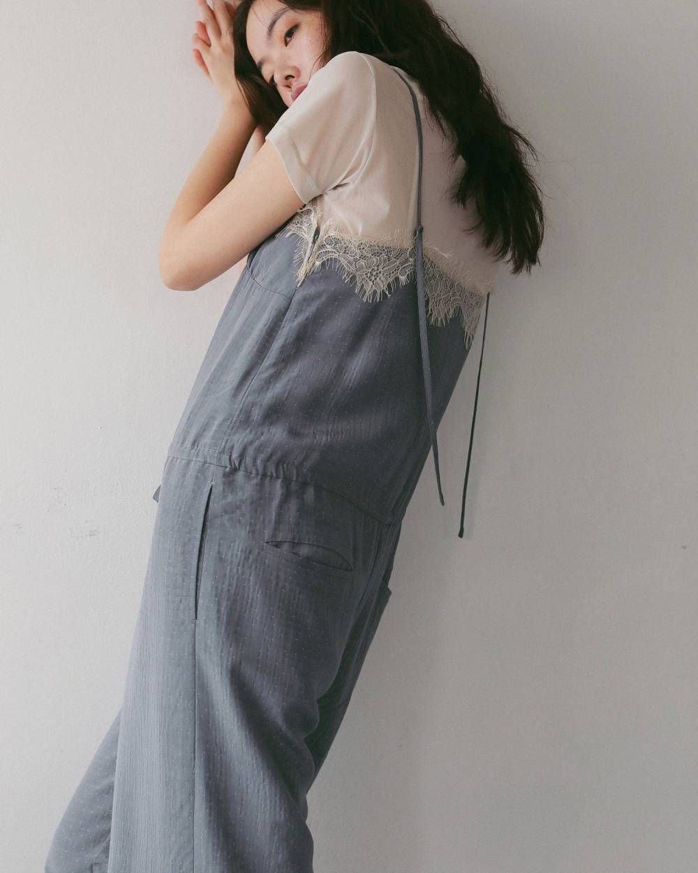 ドットジャガード コンビネーション (アイスブルー) Dot Jacquard Combinaison (Iceblue) / 27SS
