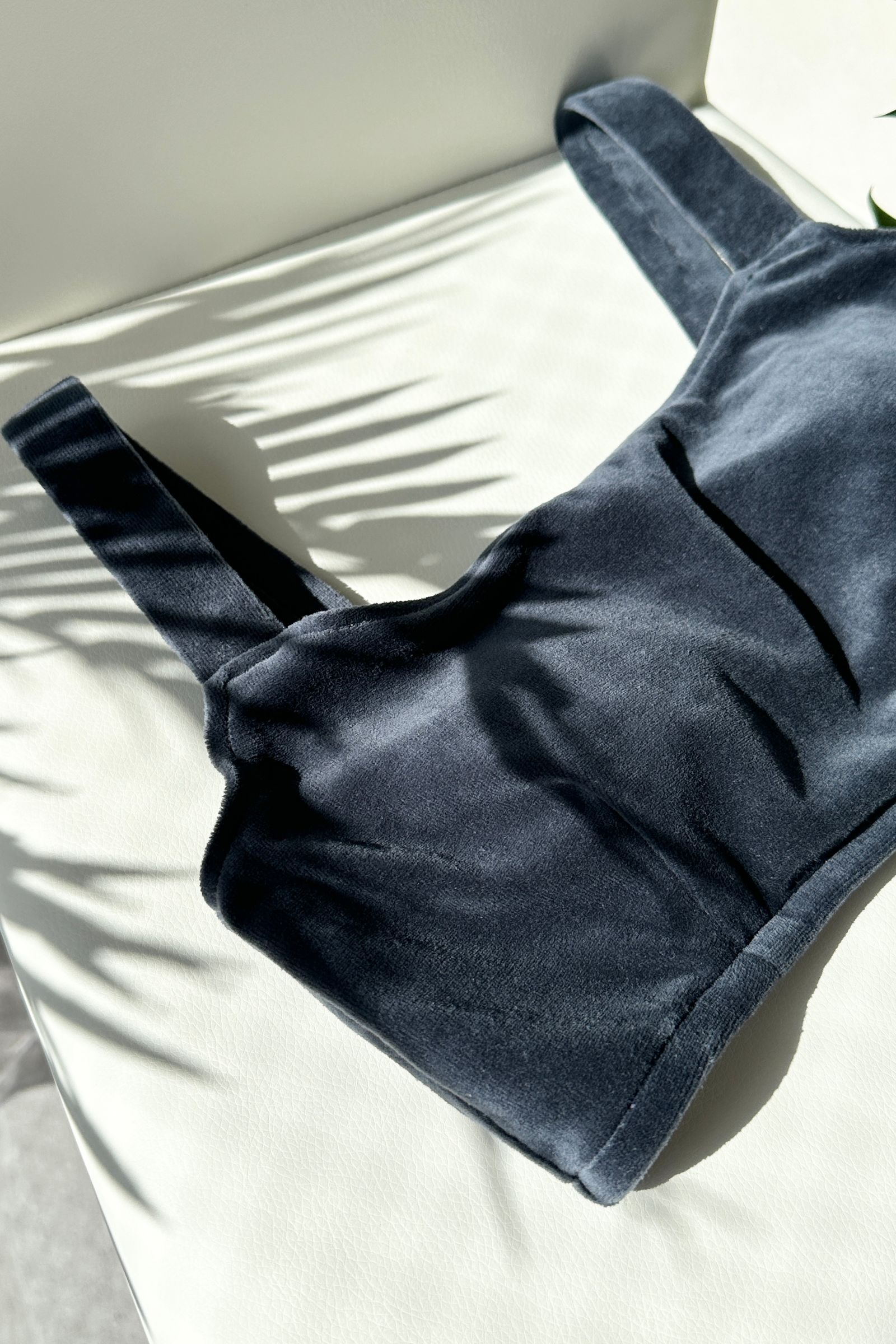 VELOUR BIKINI SWIM WEAR / ベロアスウィムウェア (ダークグレー) / 水着