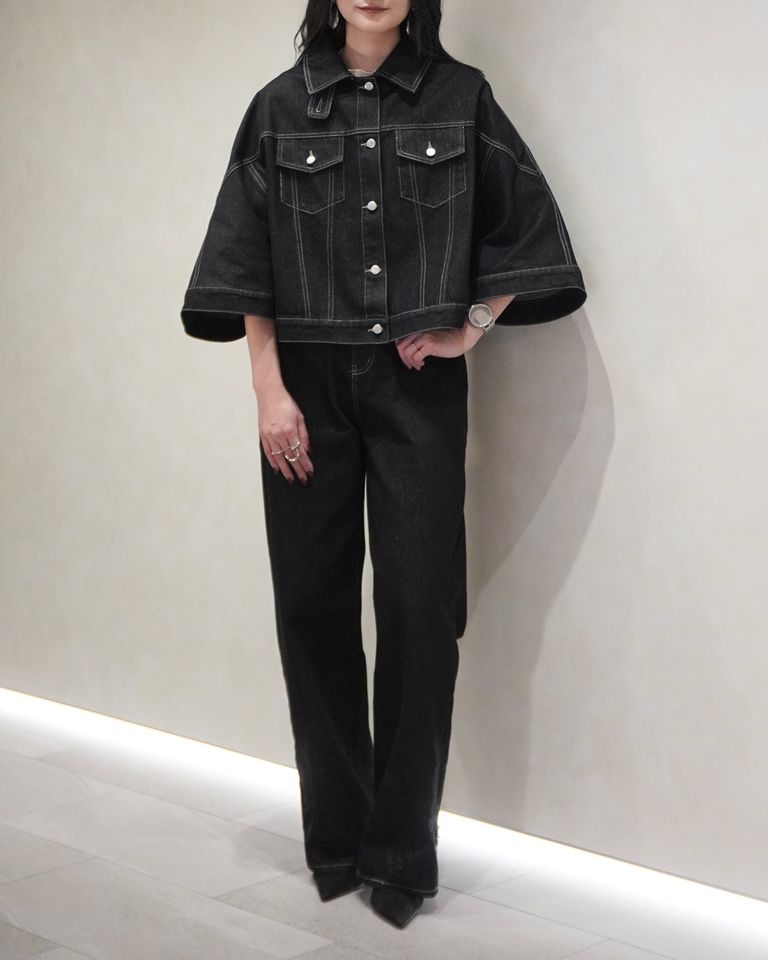 model:164cm size:ジャケットS(ブローチなし)/パンツM