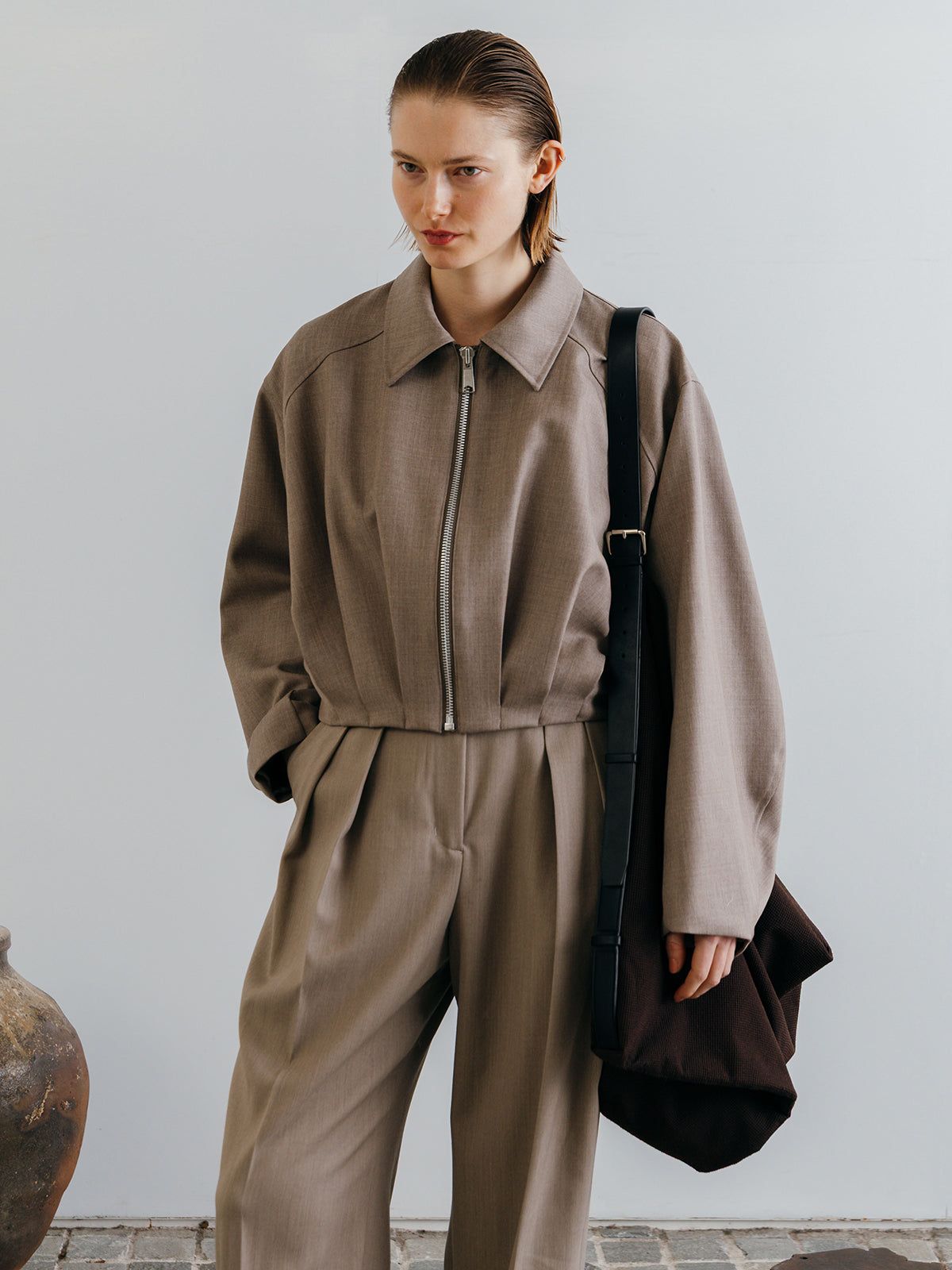 ICHIGUN TUCK JACKET / イチグン タックジャケット (Beige) / 26SS