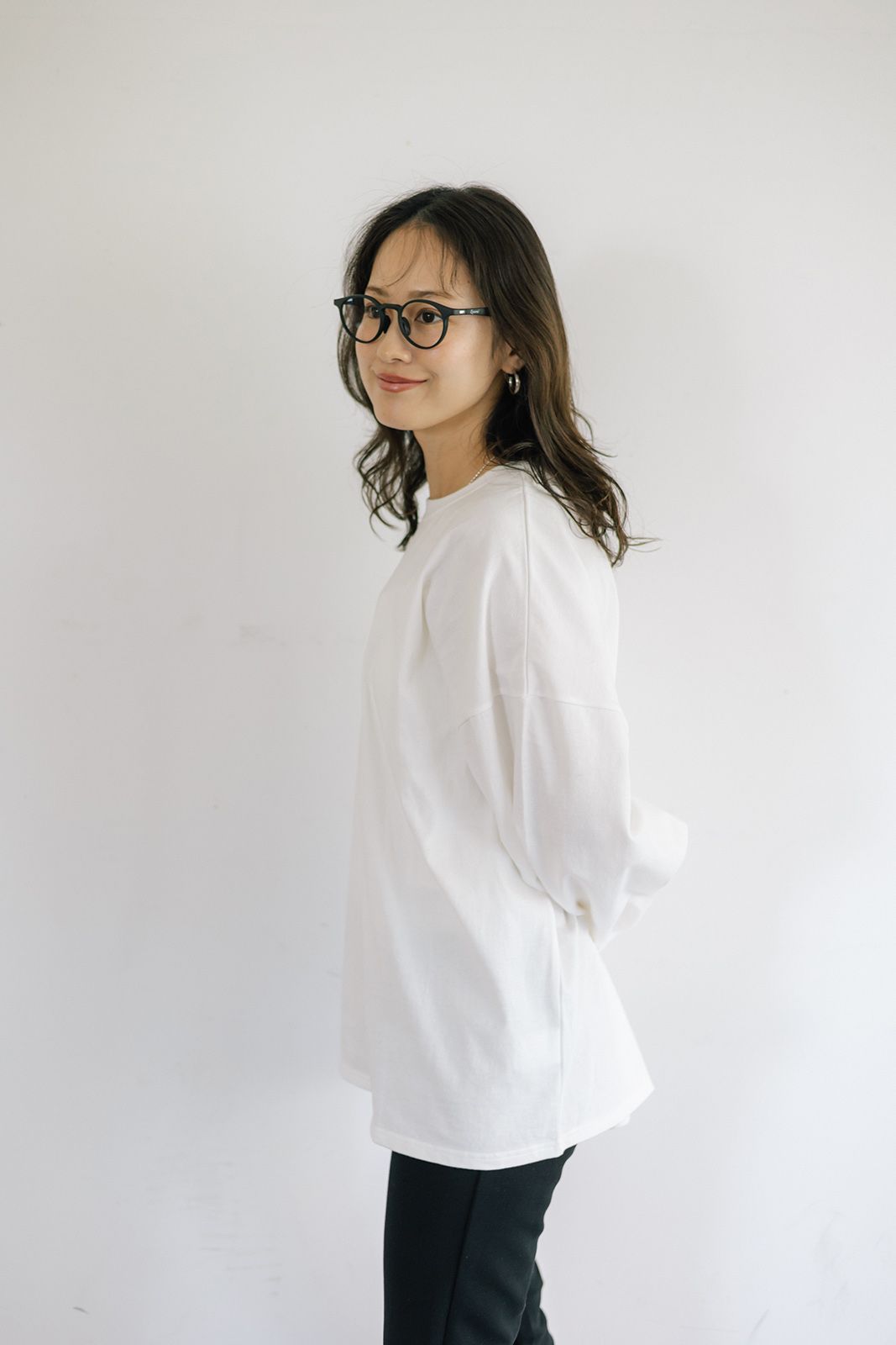 ベーシックロングTシャツ (ホワイト) Basic Long Sleeve T-shirt (White) / 26AW