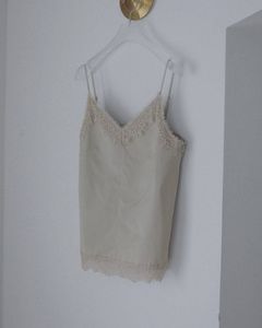 ツイルレース キャミソール (ミント) Twill Lace Camisole (Mint) / 27SS
