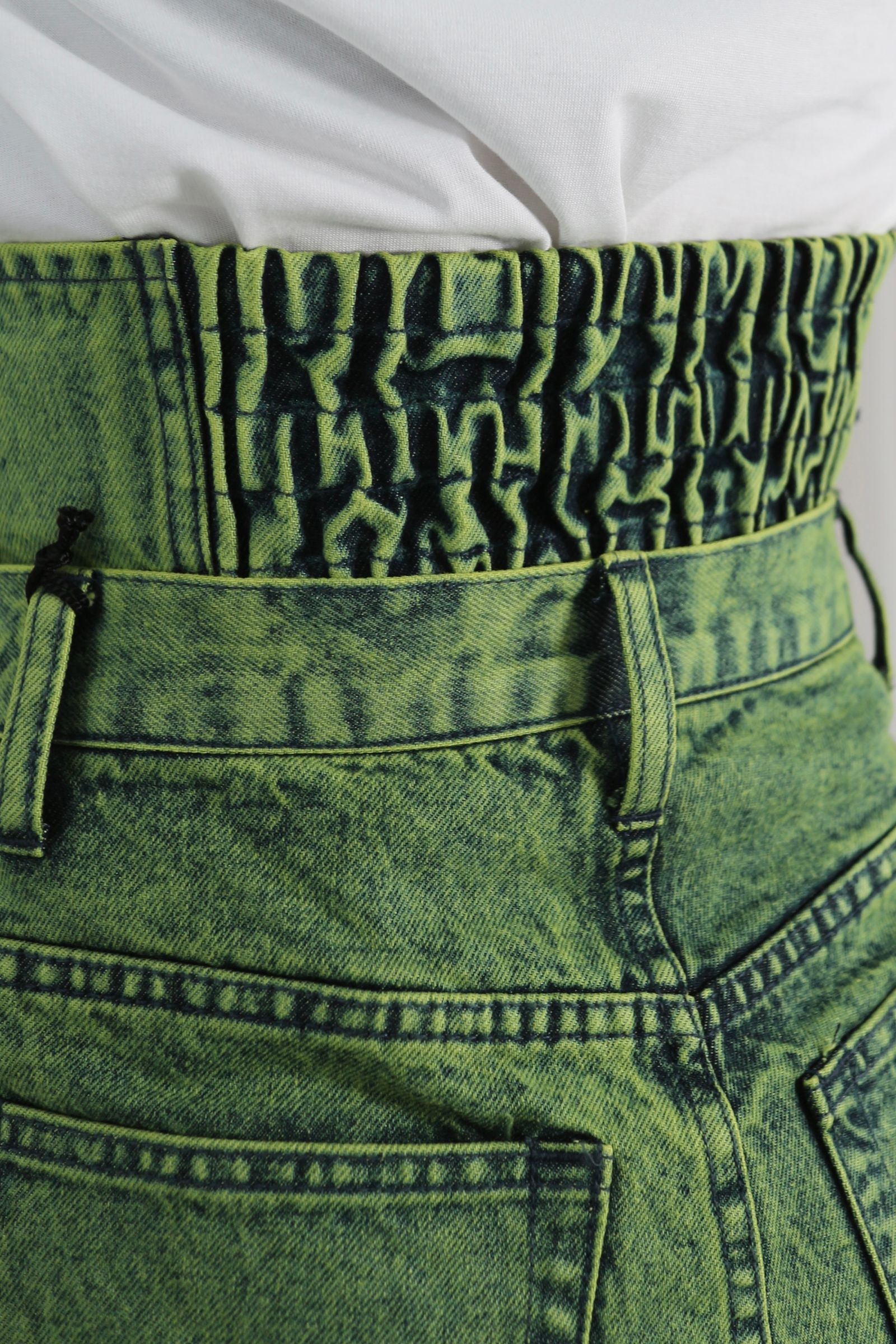 NOUNLESS - CORSET WITH WIDE DENIM PANTS / コルセットワイド
