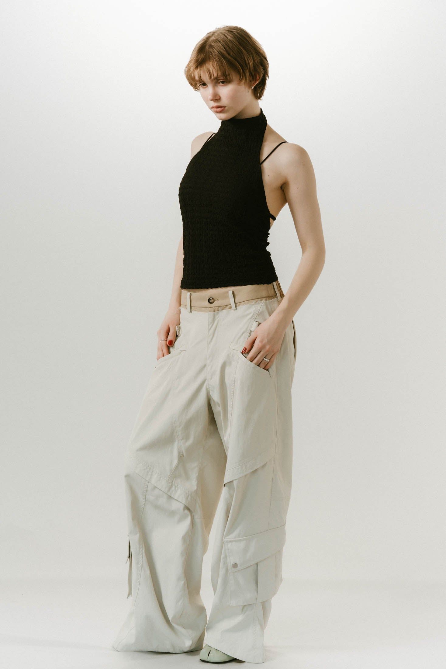 クヌースマーフ パンツ ripped buggy denim pants/2color | KNUTH MARF
