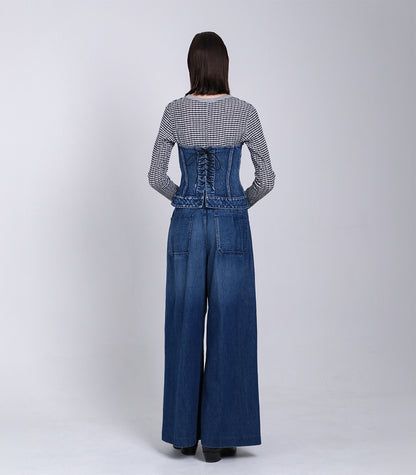 デニム ビスチェ (ヴィンテージブルー) BUSTIER (Vintage blue) / レディース