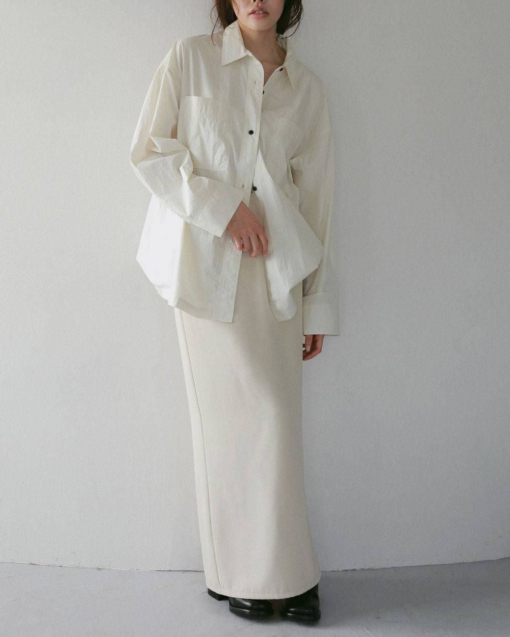 ワークオーバーシャツ (アイボリー) Work Over Shirts (Ivory) / 27SS