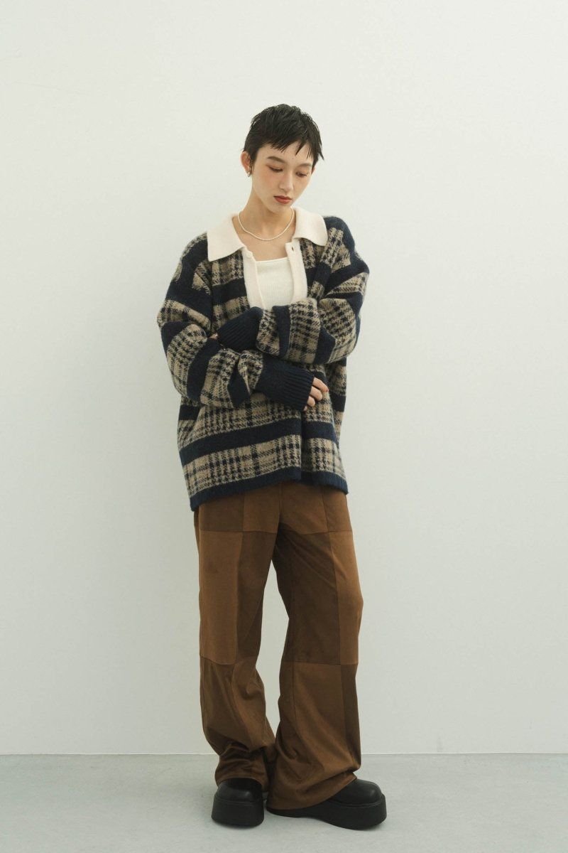 vintage lager knit / ヴィンテージラガーニット (ネイビーベージュ)