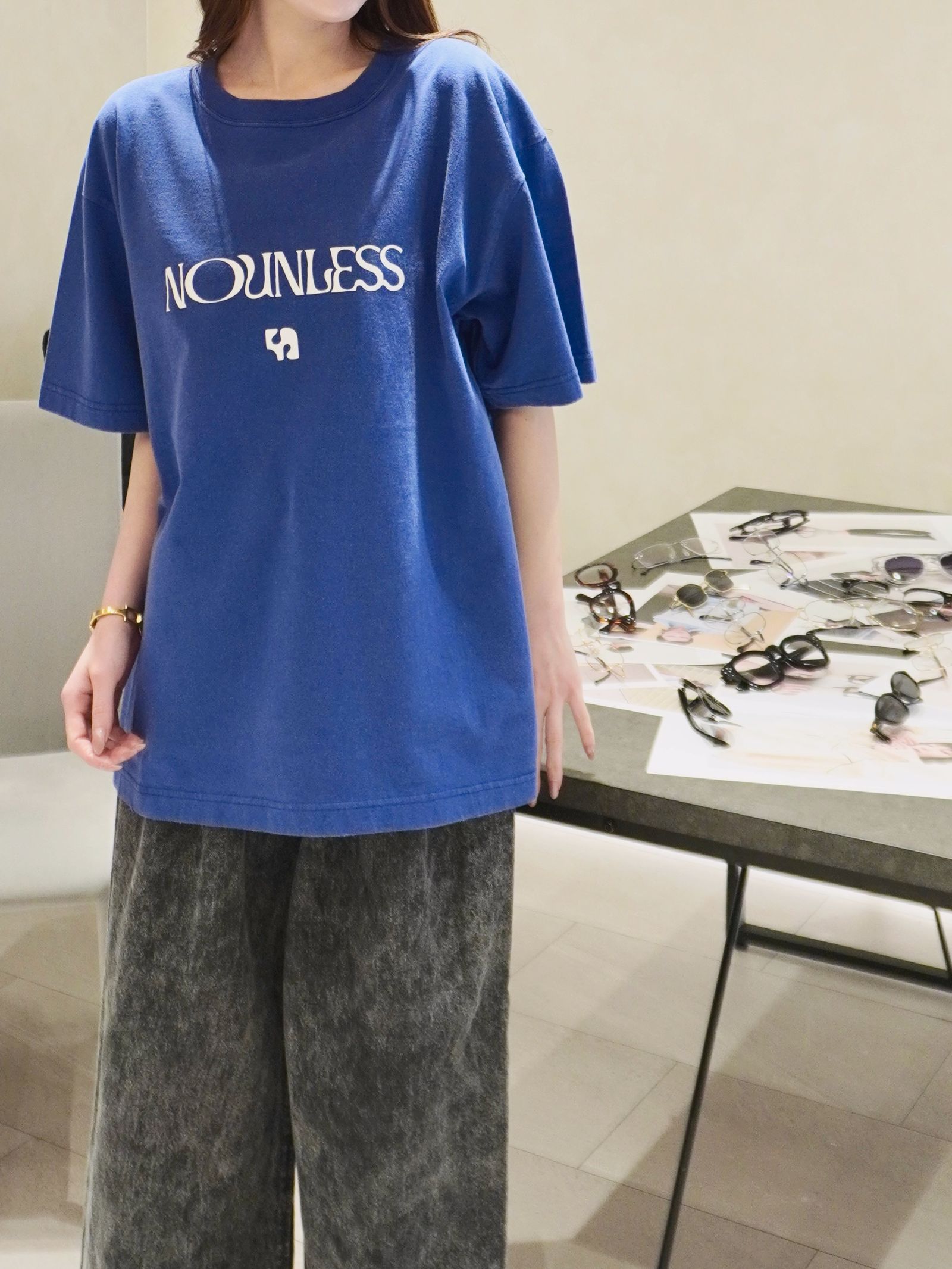 NL LOGO MARK OVER TEE / ロゴ オーバーTシャツ (ブルー)