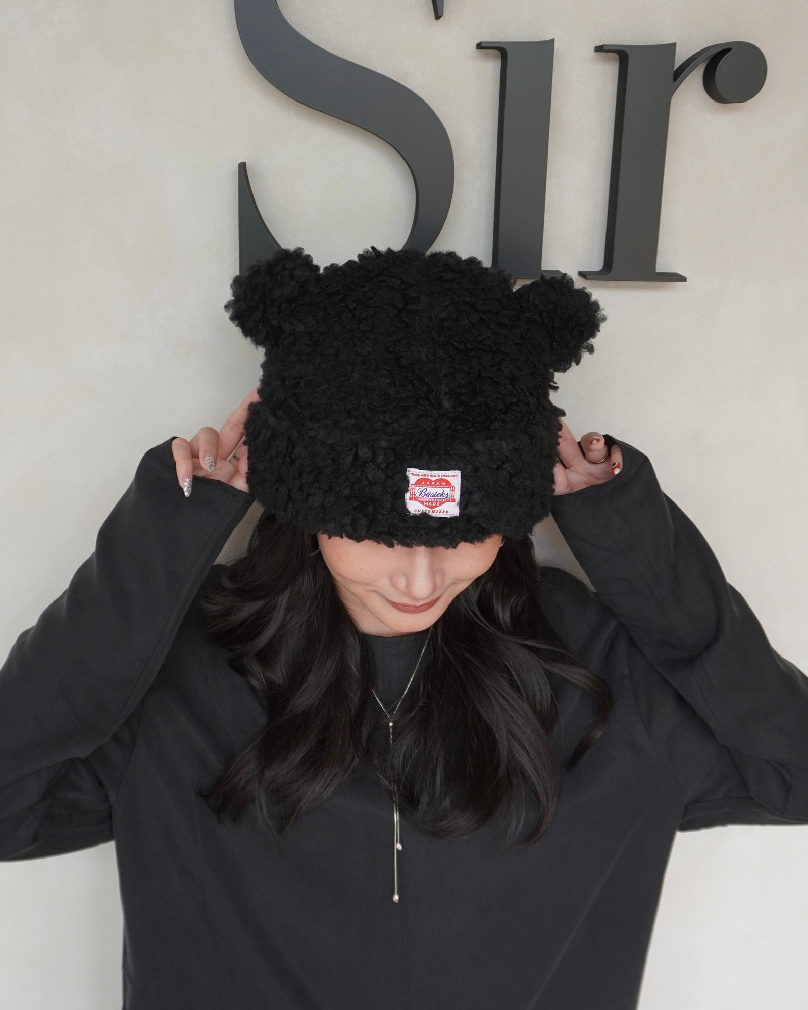 【25AW】Bear Beanie / ベアビーニー (ブラック)