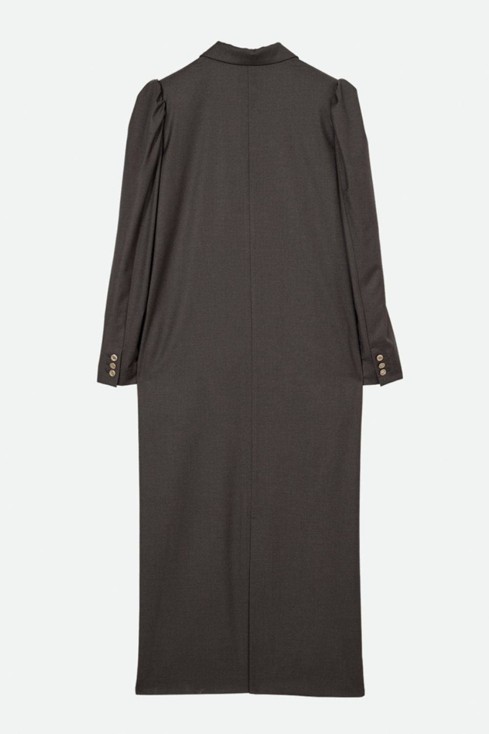 MINIMAL JACKET PUFF DRESS (CHARCOAL GRAY) / ミニマルジャケットパフドレス チャコールグレー
