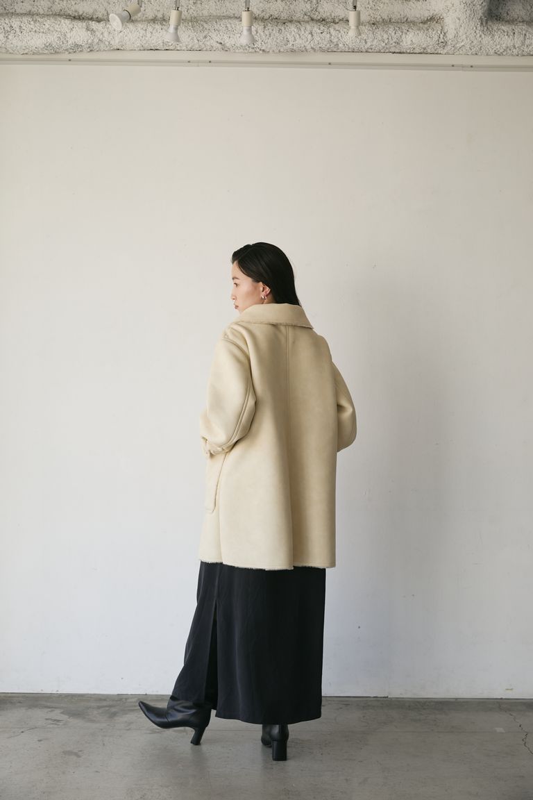 THINK FUR - 【残り1点】 Bonding Flight Jacket (クリーム) | Sir 