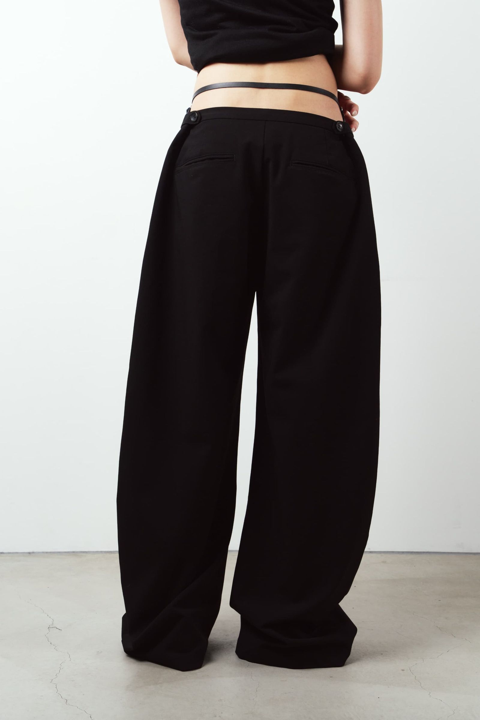 スパゲッティパンツ spaghetti pants (Black) /  26SS