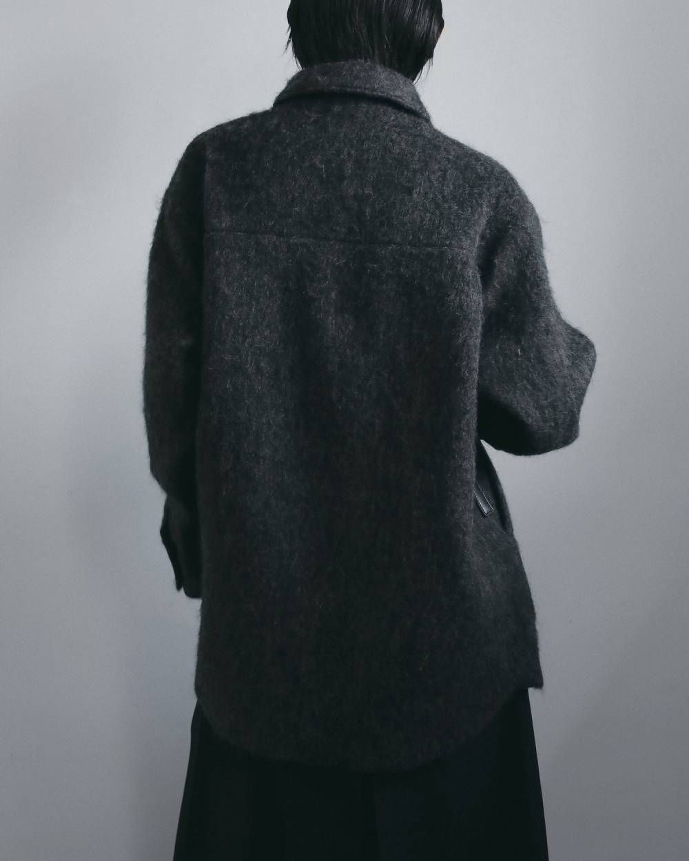 シャギーオーバージャケット (チャコールグレー) Shaggy Over Jacket (Charcoal gray) / 26AW 【6月29日まで期間限定予約】