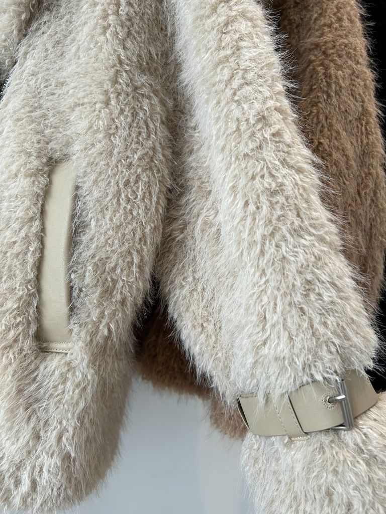 THINK FUR - Boa Riders Jacket (クリーム) | Sir online store / サー 