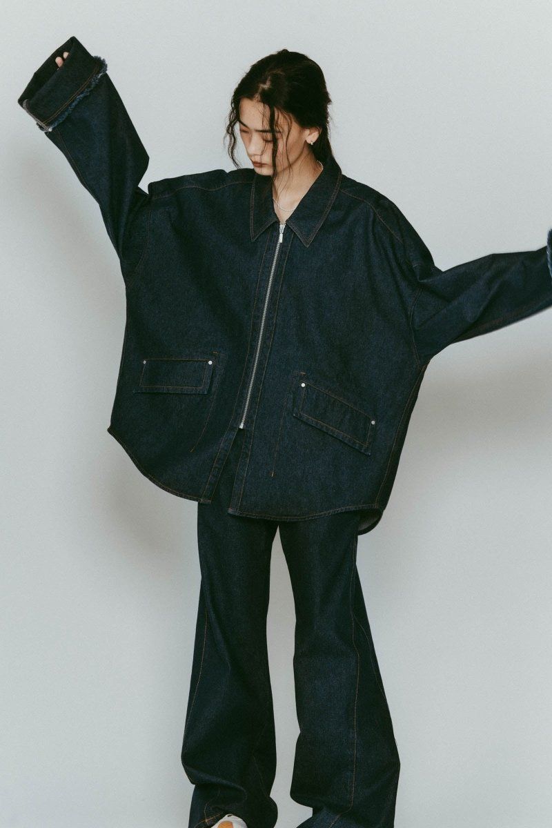 denim over shirt jacket(unisex) / デニムオーバーシャツジャケット (インディゴ) / 25AW