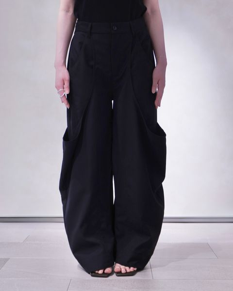 ハイブーツ ディテール パンツ (ブラック) high-boot detail pants(unisex) (Black) /  26SS