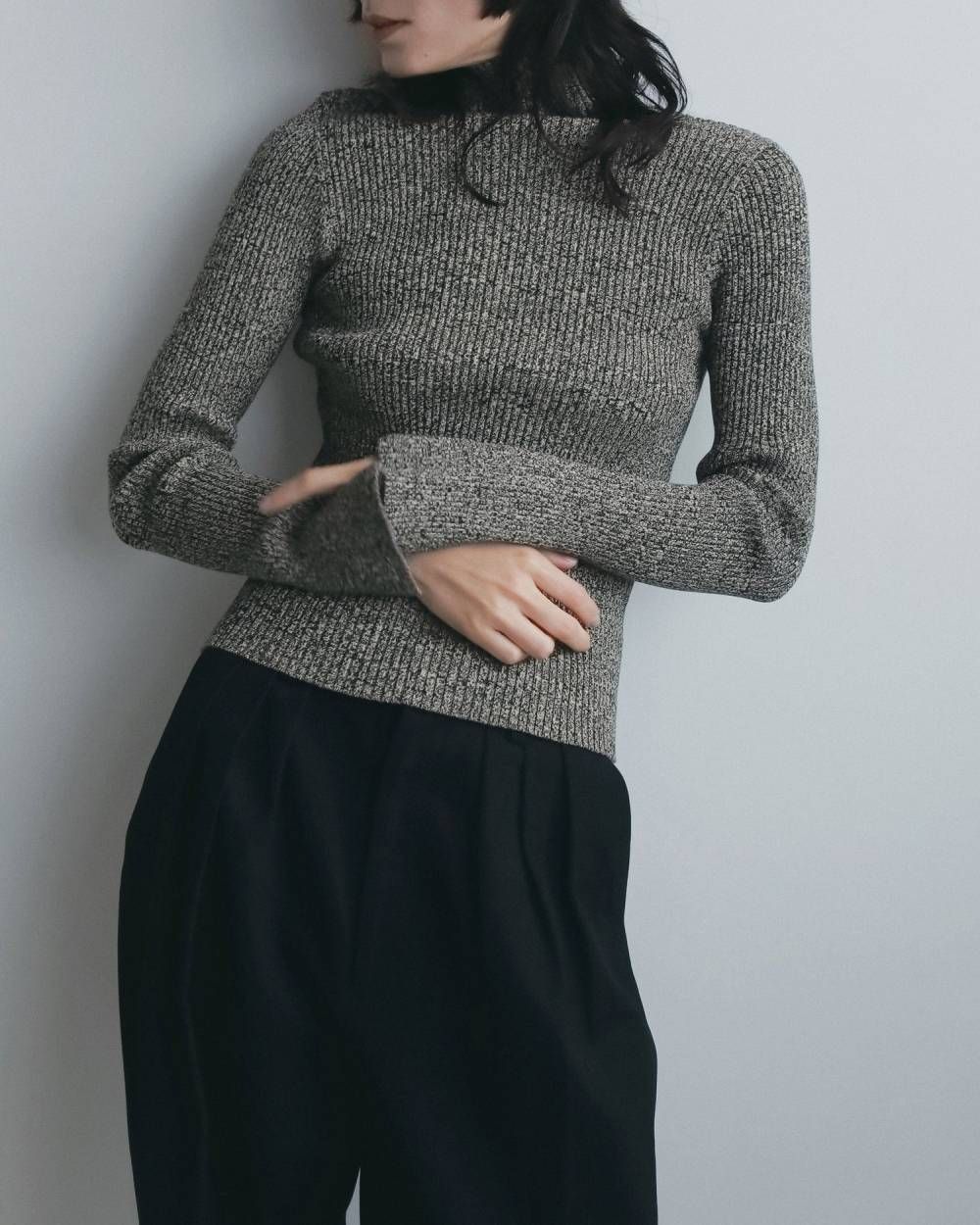 スリットタートルニット (ミックス) Slit Turtle Knit (MIx) / 26AW 【6月29日まで期間限定予約】