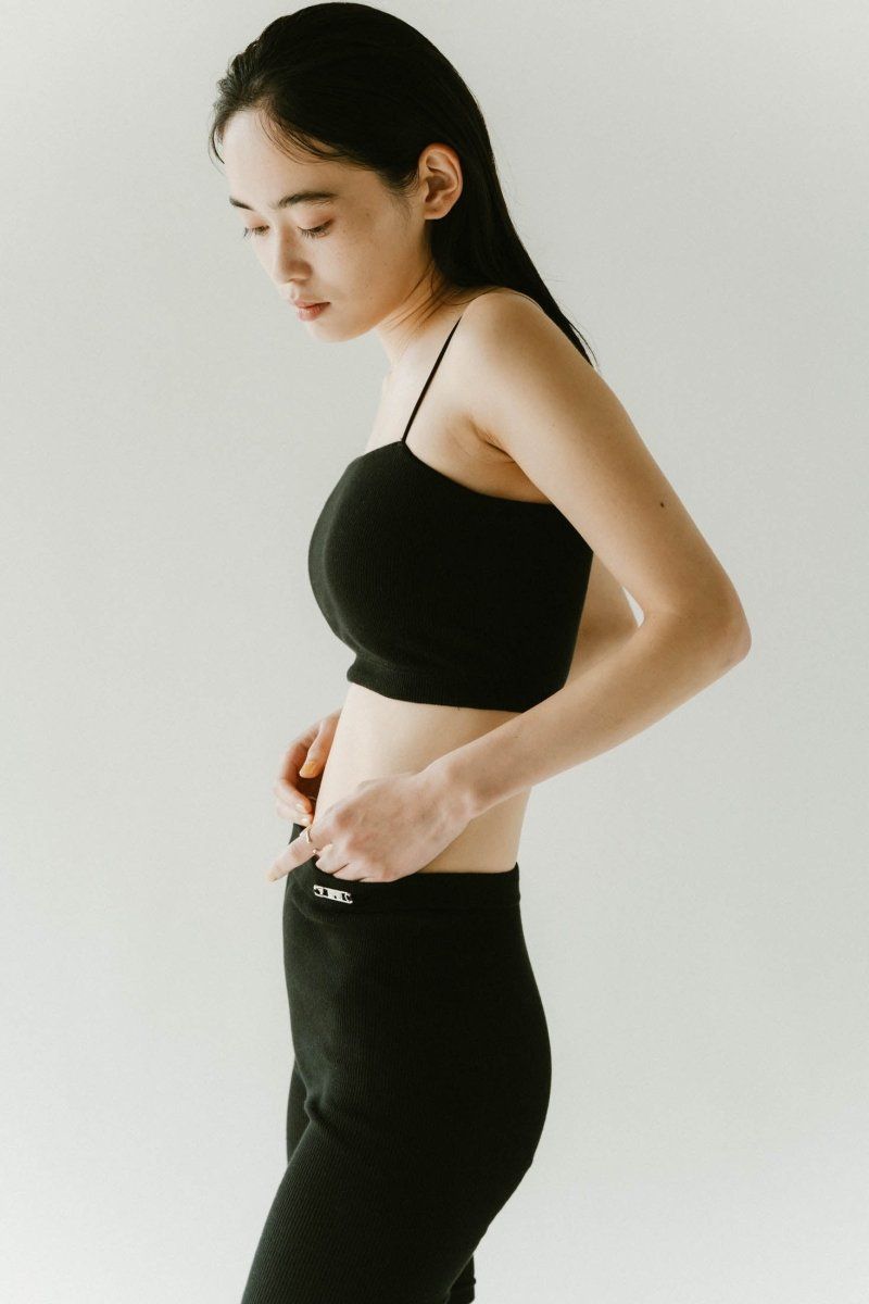 【KnuthMarf × PALM】square bra top / スクエアブラトップ (ブラック) / 25SS / インナー