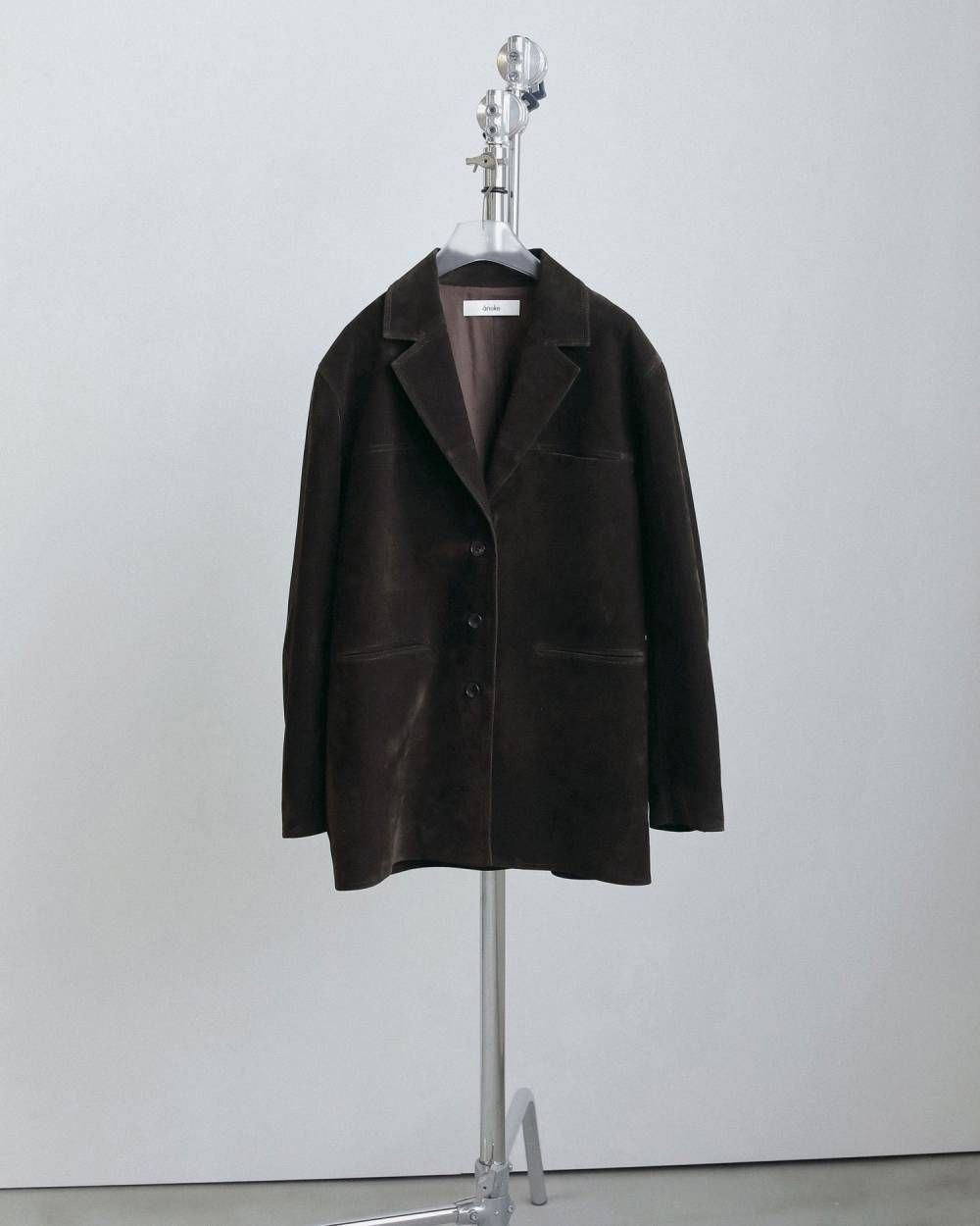エコスエードジャケット (ダークブラウン) Eco Suede Jacket (Dark brown) / 26AW 【6月29日まで期間限定予約】