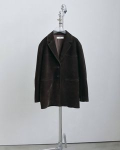 エコスエードジャケット (ダークブラウン) Eco Suede Jacket (Dark brown) / 26AW 【6月29日まで期間限定予約】